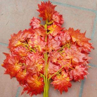 Cành Lá Phong Đỏ 25 lá Giá sỉ- Lá giả
