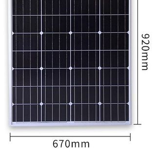 Tấm pin năng lượng mặt trời mono 100w
