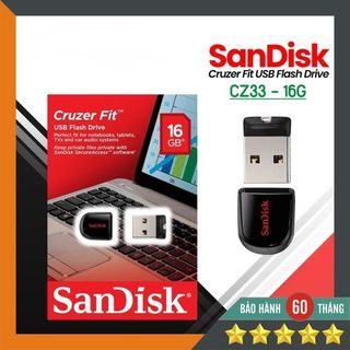 USB Sandisk CZ33 16GB USB 20 Đen