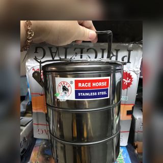 Cà men inox 3 ngăn loại tốt size 12cm