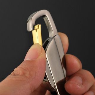Móc khóa xe máy ô tô đẹp chất liệu Inox chốt cài lưng quần thời trang
