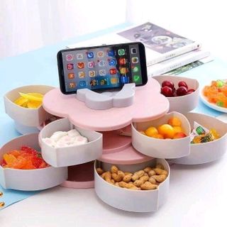 Khay mứt 2 tầng để điện thoại