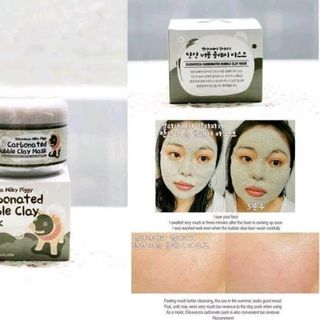 MẶT NẠ THẢI ĐỘC KHỬ CHÌ BÌ HEO CARBONATED BUBBLE CLAY MASK