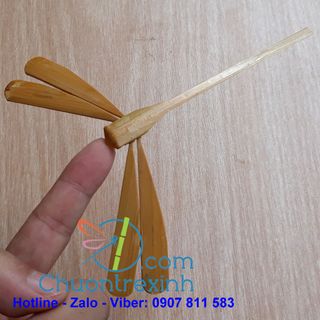 Chuồn chuồn tre mộc sơn bóng 12cm giá bán buôn TPHCM