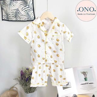 Pyjama cộc tay họa tiết đáng yêu cho bé năm 2020