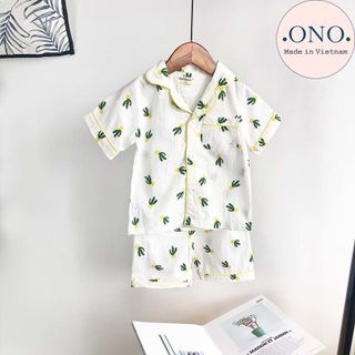 Pyjama cộc tay họa tiết đáng yêu cho bé năm 2020