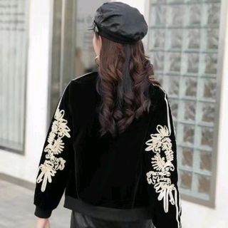 Áo bomber nhung 2 lớp