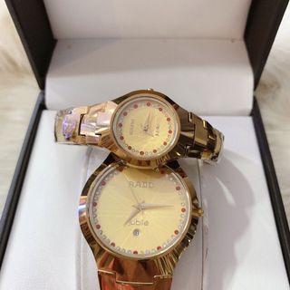 ĐỒNG HỒ ĐÔI ĐÁ THẬT RADOO