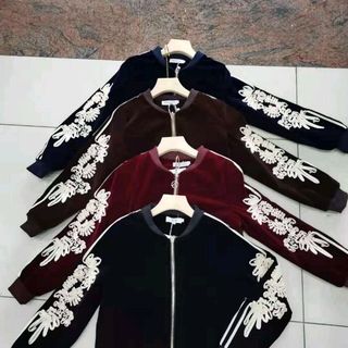 Áo bomber nhung 2 lớp