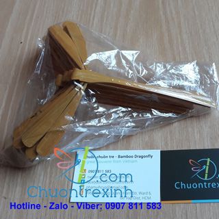 Chuồn chuồn tre mộc sơn bóng size 15cm giá sỉ TPHCM