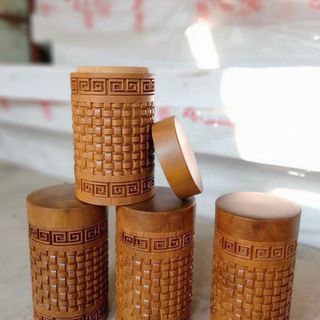 Hộp đựng Trà - gỗ Bách Xanh