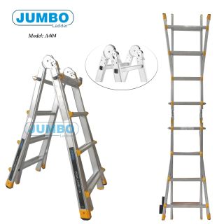 Thang nhôm gấp chữ A mở rộng A404