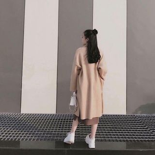 Áo khoác dạ dáng dài màu nâu siu Tây hàng Qc cao cấp