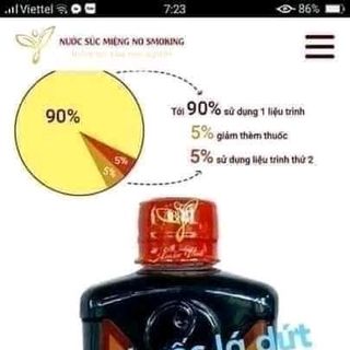 NƯỚC SÚC MIỆNG CAI THUỐC LÁ NOSMOKING XUÂN VINH