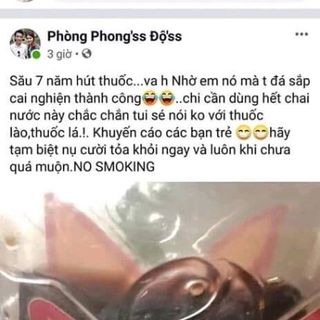 NƯỚC SÚC MIỆNG CAI THUỐC LÁ NOSMOKING XUÂN VINH