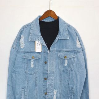 ÁO KHOÁC JEANS UNISEX HÀN QUỐC- giá sỉ - giá bán buôn