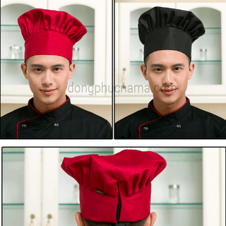 Nón đầu bếp freesize hàng đẹp