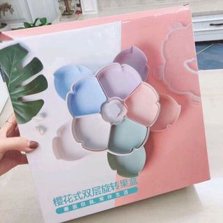 khay mứt xoay 2 tầng