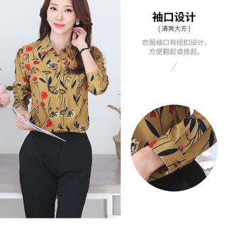 ÁO SƠ MI HỌA TIẾT HOA LÁ