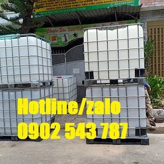 Bồn chứa nước nhựa 1000l cũ bồn nhựa 1000l cũ có khung thép