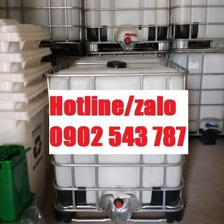 Bồn chứa nước nhựa 1000l cũ bồn nhựa 1000l cũ có khung thép