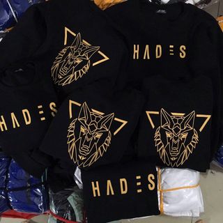 Áo sweater in đầu sói hades nỉ dày dặn tay dài form rộng