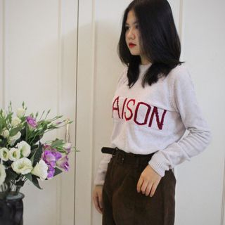 Áo len nhung Maison