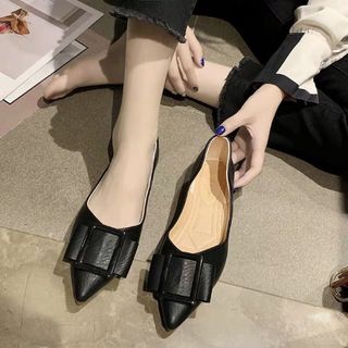 Giày bup ne nơ da mềm xinh