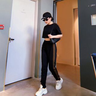 Set quần viền FF áo trơn TN