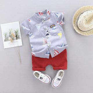 Sét sơ mi nền màu thuyền bườm