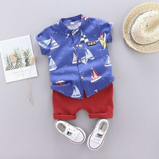 Sét sơ mi nền màu thuyền bườm