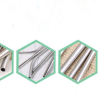 ỐNG HÚT INOX 304 Size 215cmx6mm Uống Nước Dạng Lỏng