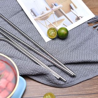 ỐNG HÚT INOX 304 Size 215cmx6mm Uống Nước Dạng Lỏng