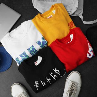 Áo sweater nam vải nỉ UT x Marvel