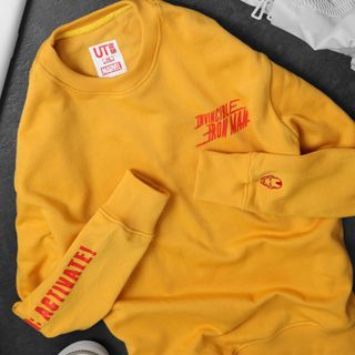 Áo sweater nam vải nỉ UT x Marvel