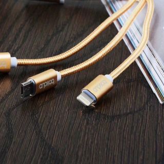 CÁP SẠC DÙ 2M HÃNG QOOVI IPHONE TYPE-C MICRO X-4L