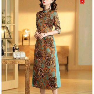 áo dài cách tân họa tiết độc lạ
