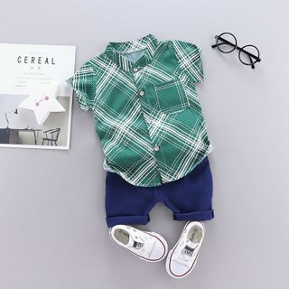 Sét sơ mi nền màu sọc trắng