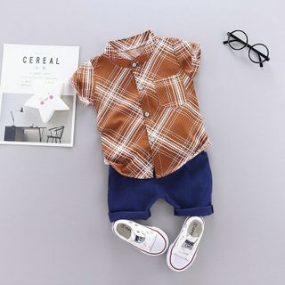 Sét sơ mi nền màu sọc trắng