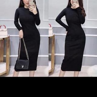 VÁY BODY SỎ NGÓN KẺ LEN GÂN
