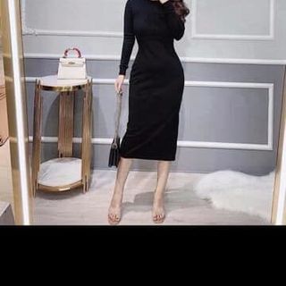 VÁY BODY SỎ NGÓN KẺ LEN GÂN