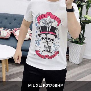 áo thun cổ tròn nam nữSize M L XL P01759HP