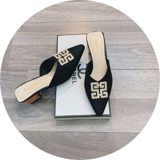 Guốc đá vuông mũi kẻ đế đồng giá sỉ
