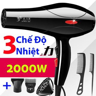 Máy Sấy Tóc Tạo Kiểu Deliya Công Suất Lớn 2200W - Kèm Bộ Phụ Kiện Tiện Ích