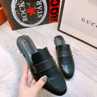 Sục nữ chất da trơn đế 1p kem đen