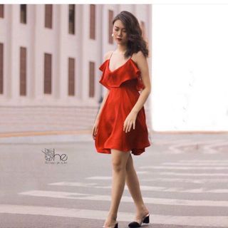 ĐẦM CAM 2S CHÉO LƯNG PHỐI BÈO