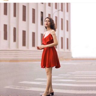 ĐẦM CAM 2S CHÉO LƯNG PHỐI BÈO