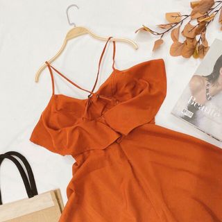 ĐẦM CAM 2S CHÉO LƯNG PHỐI BÈO