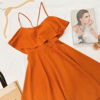 ĐẦM CAM 2S CHÉO LƯNG PHỐI BÈO