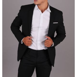 Áo vest nam đen 1 nút CELEB 9VC01